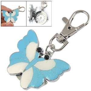   Number Watch Lobster Clasp Key Chain Baby Blue