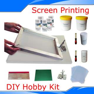   Printing DIY Hobby Kit Home Silk Screening T shirt Screen Print Ink
