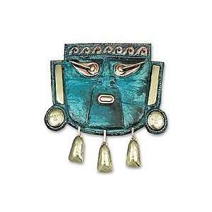  NOVICA Copper mask, Warrior God Ai Apaec