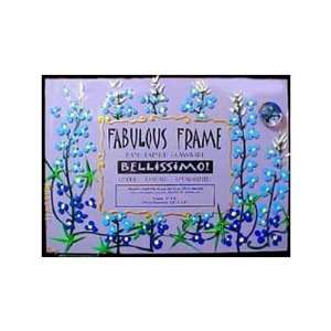  Texas Bluebonnets Design   Hand Painted   Frame   5 inch X 