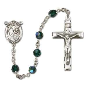  St. Aloysius Gonzaga Emerald Rosary Jewelry