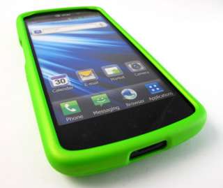 GREEN RUBBERIZED HARD SNAP ON CASE COVER ATT LG NITRO HD P930 PHONE 