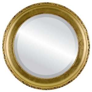    Kensington Circle in Gold Leaf Mirror and Frame