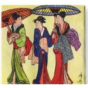   Asian Japanese Geisha Paper Wallet Bi Fold #06