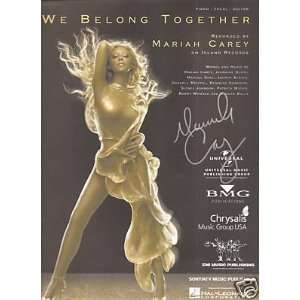  Sheet Music We Belong Together Mariah Carey 92: Everything 