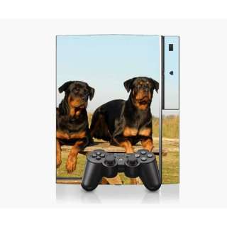 PS3 Playstation 3 Console Skin Decal Sticker  Rottweilers