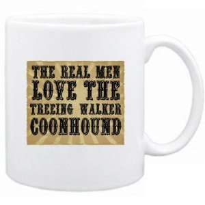   Real Men Love The Treeing Walker Coonhound  Mug Dog: Home & Kitchen