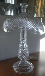   WATERFORD Tiffany Crystal Lamp Achill Pattern 2nd of Matching Pair