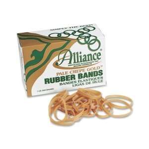  Alliance® Pale Crepe Gold® Rubber Bands: Office Products