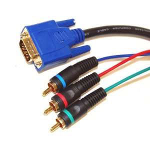   Male to 3 x RCA Component Video Projector CABLE   25 Feet: Electronics