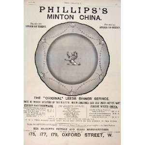   Advertisement PhillipsS Minton China Print 1891