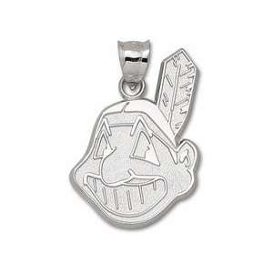  Cleveland Indians Chief Wahoo Giant Silver Pendant: Sports 
