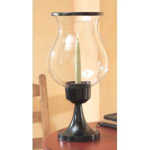   Pack of 4 Tapered Clear Glass Hurricane Candle Holders: Home & Kitchen