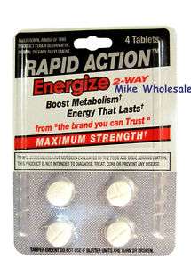 Rapid Action Energize 2 Way Energy Boost Metabolism 96T 365860107703 
