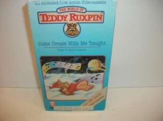   ruxpin   come dream with me tonight Kids VHS movie video tape  