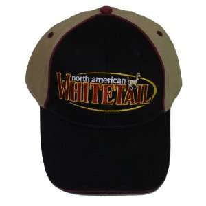  North American Whitetail Hunting Logo Cap ~ Hat ~ Black 