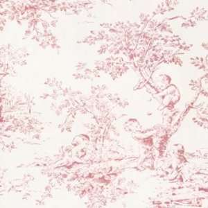  Raspberry Baby Toile Doodlefish Fabric by the Yard: Baby