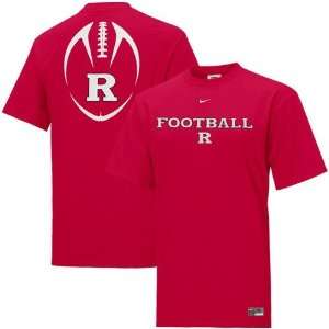  Nike Rutgers Scarlet Knights Scarlet Team Issue T shirt 
