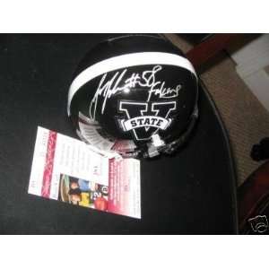  Jessie Tuggle Autographed Mini Helmet   Valdosta State Jsa 