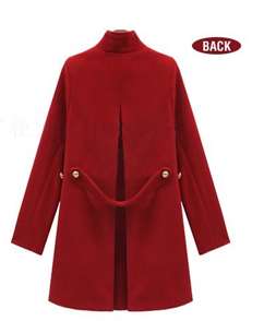 Celebrity Style Gossip Girl Womens Winter Coat Wool Jacket Overcoat 