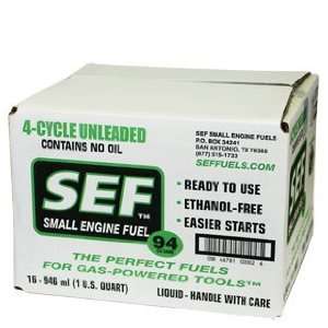  SEF94 4 Cycle Ethanol Free Fuel (16 Quart Cans)