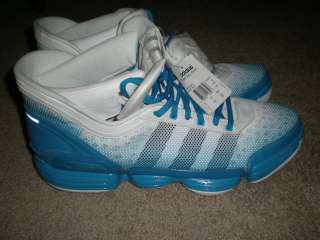 NWT Rare Men Adidas Heat Check Promo Basketball Shoes Sz 17 Blue White 