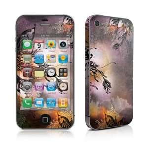 Purple Rain Design Protective Skin Decal Sticker for Apple iPhone 4 