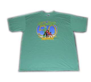 GUMBY 50TH ANNIVERSARY T SHIRT ADULT SIZE X LARGE  