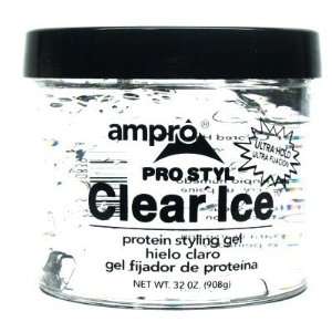  Ampro 32 oz. Pro Styl Protein Gel Clear Ice Ultra Hold (3 