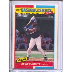  1987 Fleer Sluggers/Pitchers #31 Kirby Puckett Sports 