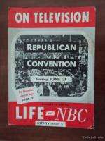 1948 NBC Television Republican National Convention Sign  