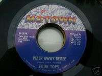 45 rpm FOUR TOPS Walk Away Renee MOTOWN 67 JUKEBOX Record  