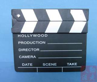 Clapperboard Clapper Board TV Film Movie Wood Black  