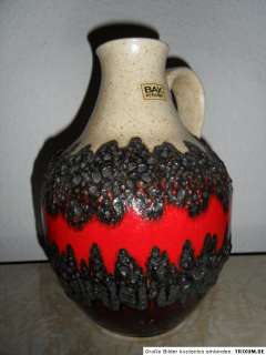 Fat Lava Bay Keramik 60s / 70s GERMAN ART POTTERY VASE   
