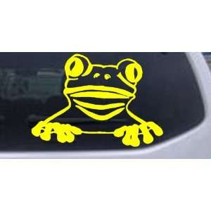 Tree Frog Animals Car Window Wall Laptop Decal Sticker    Yellow 32in 