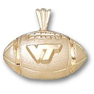  Virginia Tech University Vt Football Pendant (14kt 