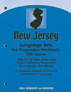 Holt Elements of Literature New Jersey: Language Arts Test Preparation 
