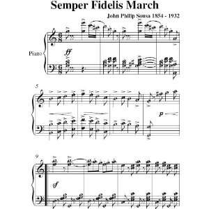   March Sousa Intermediate Piano Sheet Music: John Philip Sousa: Books