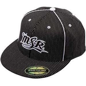  MSR Racing Stripes Flexfit Hat   Large/X Large/Black 