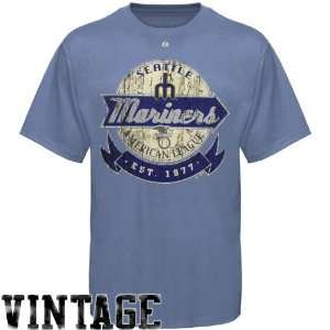 com Majestic Seattle Mariners Classic Retro Vintage Heathered T Shirt 