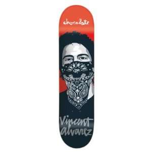  Chocolate Portrait   Vincent Alvarez Skateboard Deck   8.0 