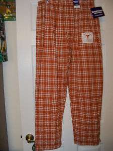 Texas Longhorn Orange White Flannel Sleep Pajama Lounge Pants Mens 