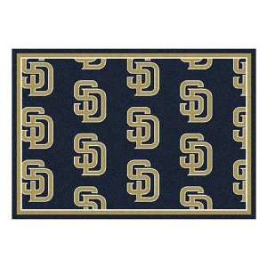    San Diego Padres 54 x 78 Premium Pattern Rug Furniture & Decor