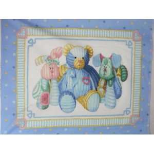   Animals Baby Fabric Panel Quilt Top BP 30 Arts, Crafts & Sewing