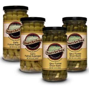 Granite Bay Farms Pickled Vegetables (select any 4 Jar) Sampler, 4 