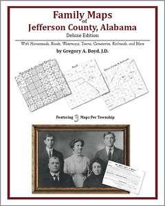 Family Maps Jefferson County Alabama Genealogy AL Plat  