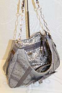 LADIES Visage Hobo Handbag Purse Gray # GU 9805  