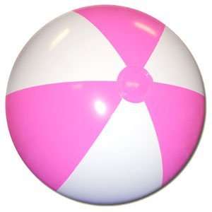    Beachballs   24 Pink & White Beach Balls