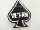VIETNAM DEATH CARD ACE OF SPADES MILITARY PIN  