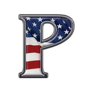  Reflective Letter P with Flag   12 h   REFLECTIVE 